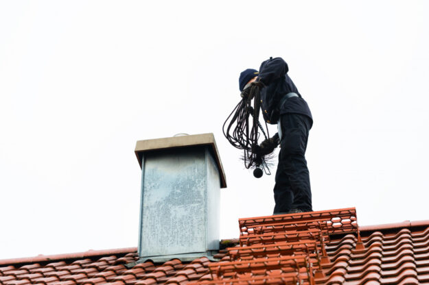 chimney-sweep-roof-home-working-2 revize komín